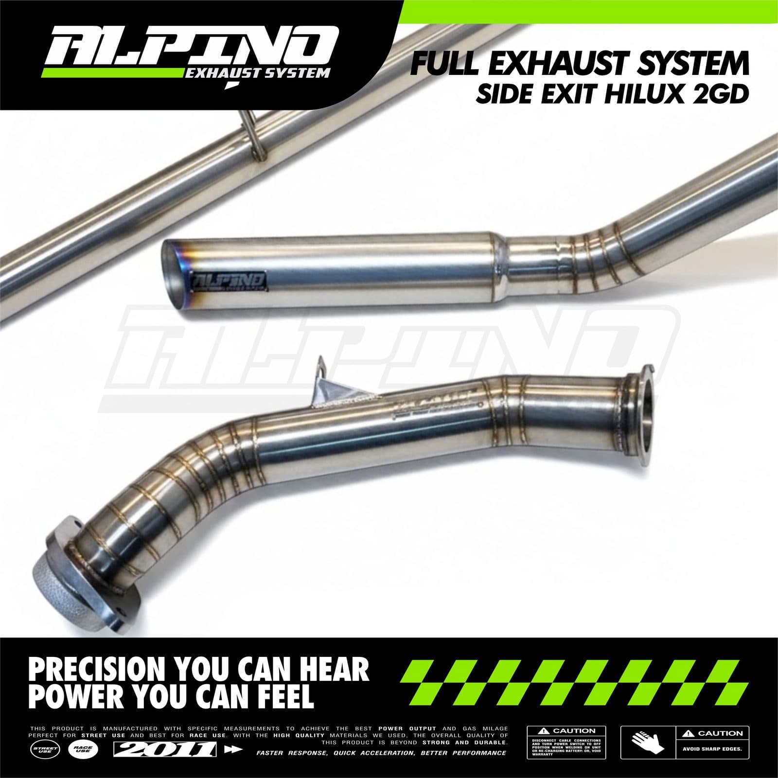 Full System Side Exit Hilux 2GD